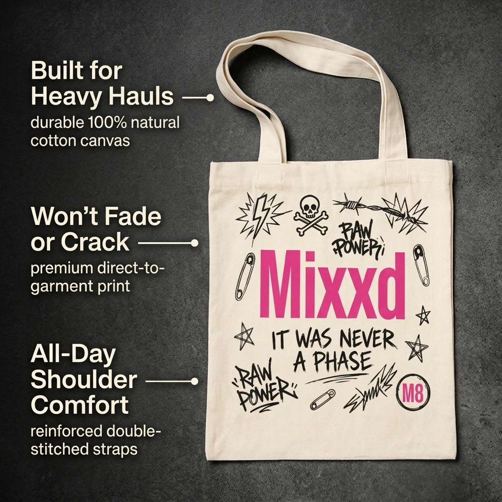 Never A Phase Canvas Tote