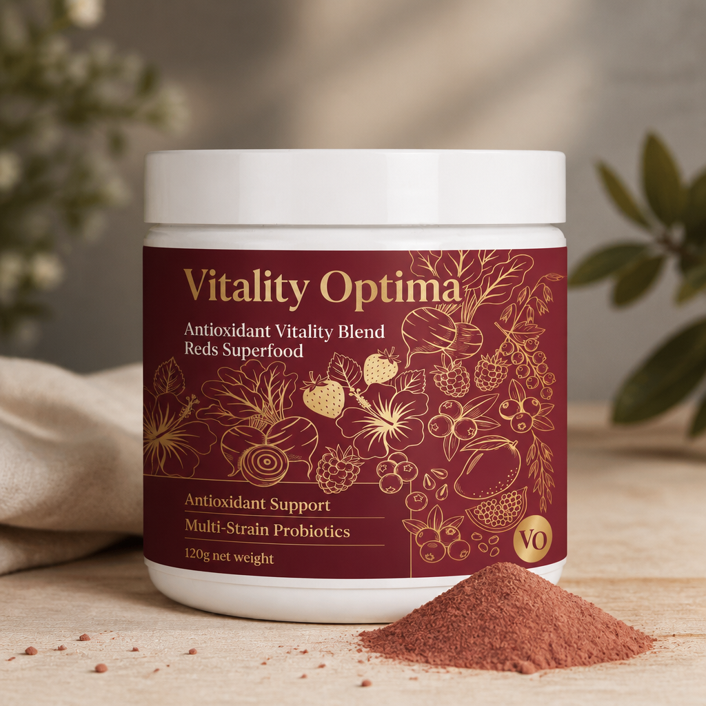Vitality Optima formula packaging