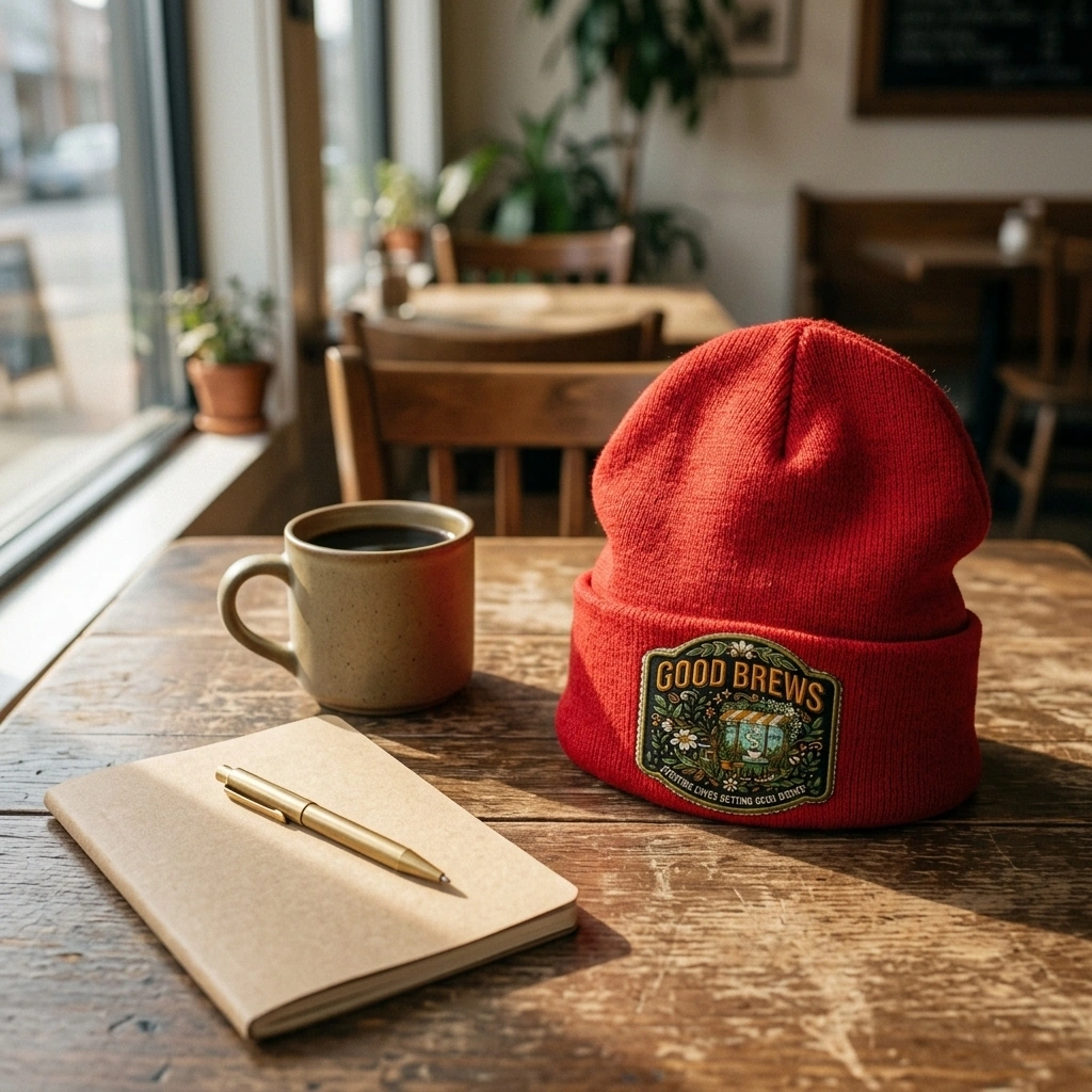 Café Graphic Beanie
