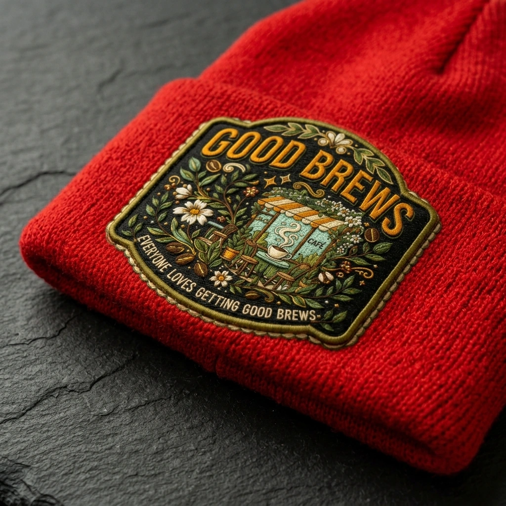 Café Graphic Beanie