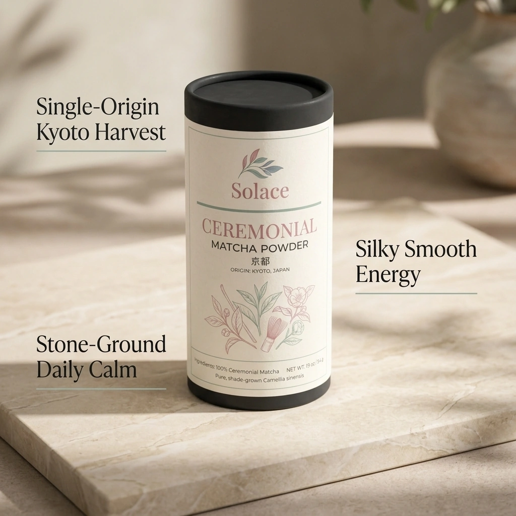 Naturally sweet matcha, smooth with umami