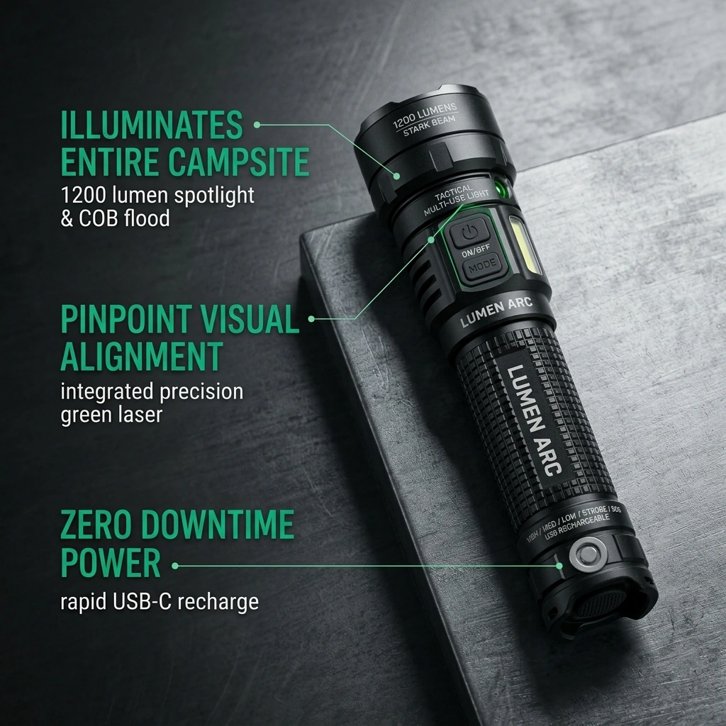 Arc Tac-1 Multi-Light and Laser Pointer