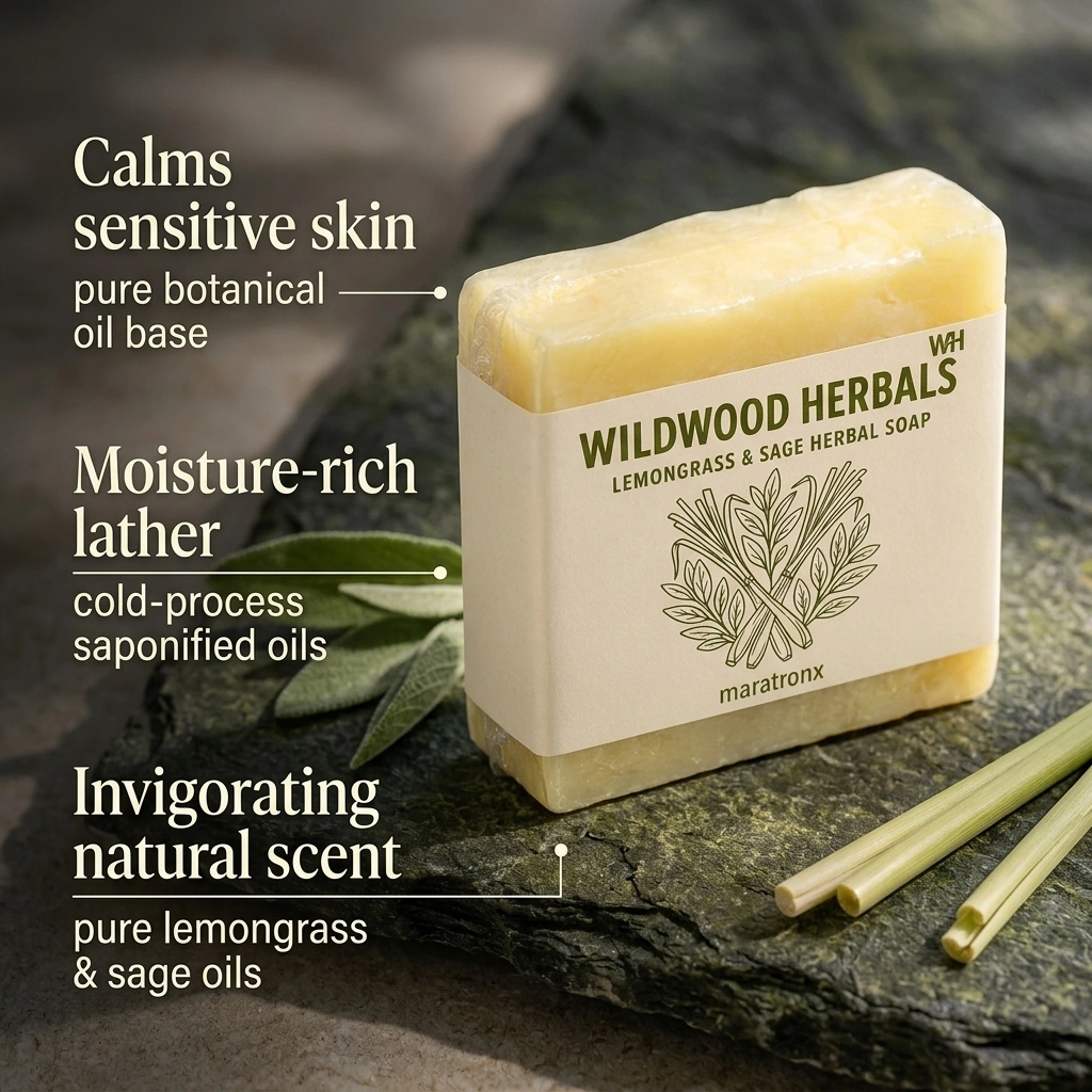 Lemongrass & Sage Herbal Soap