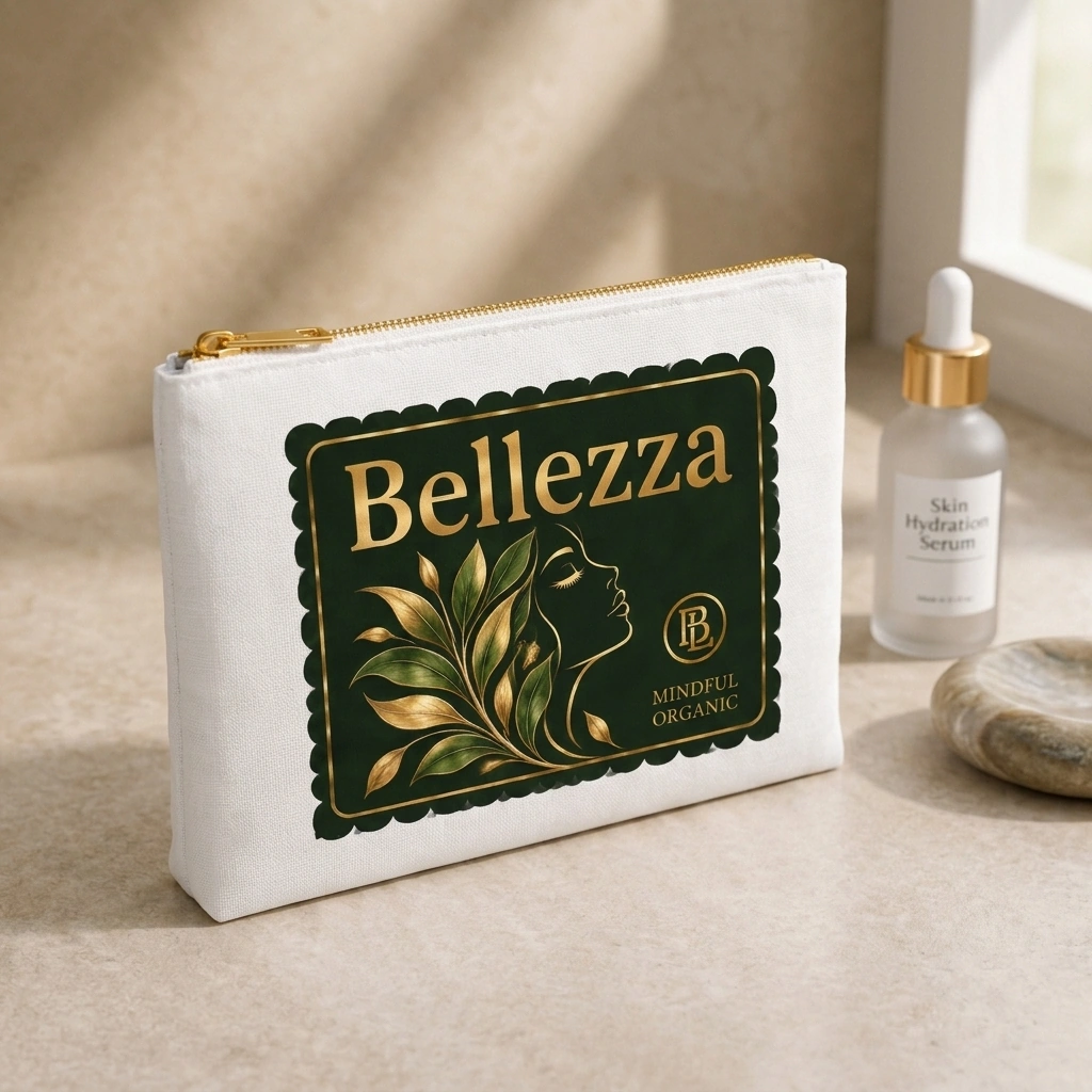 Linen Cosmetic Bag