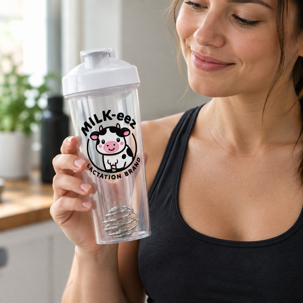 MILK-eez Protein Shaker with steel mixing ball