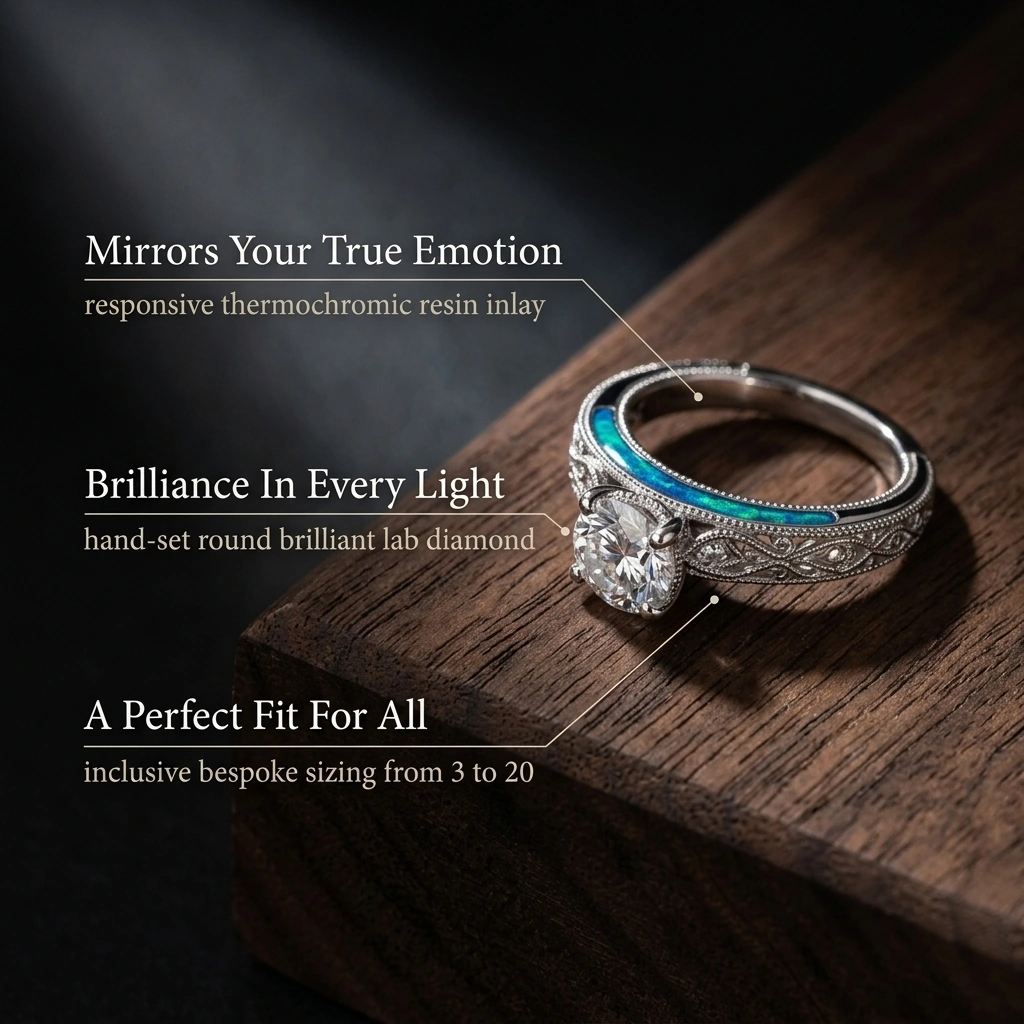Luna Solstice Mood Engagement Ring