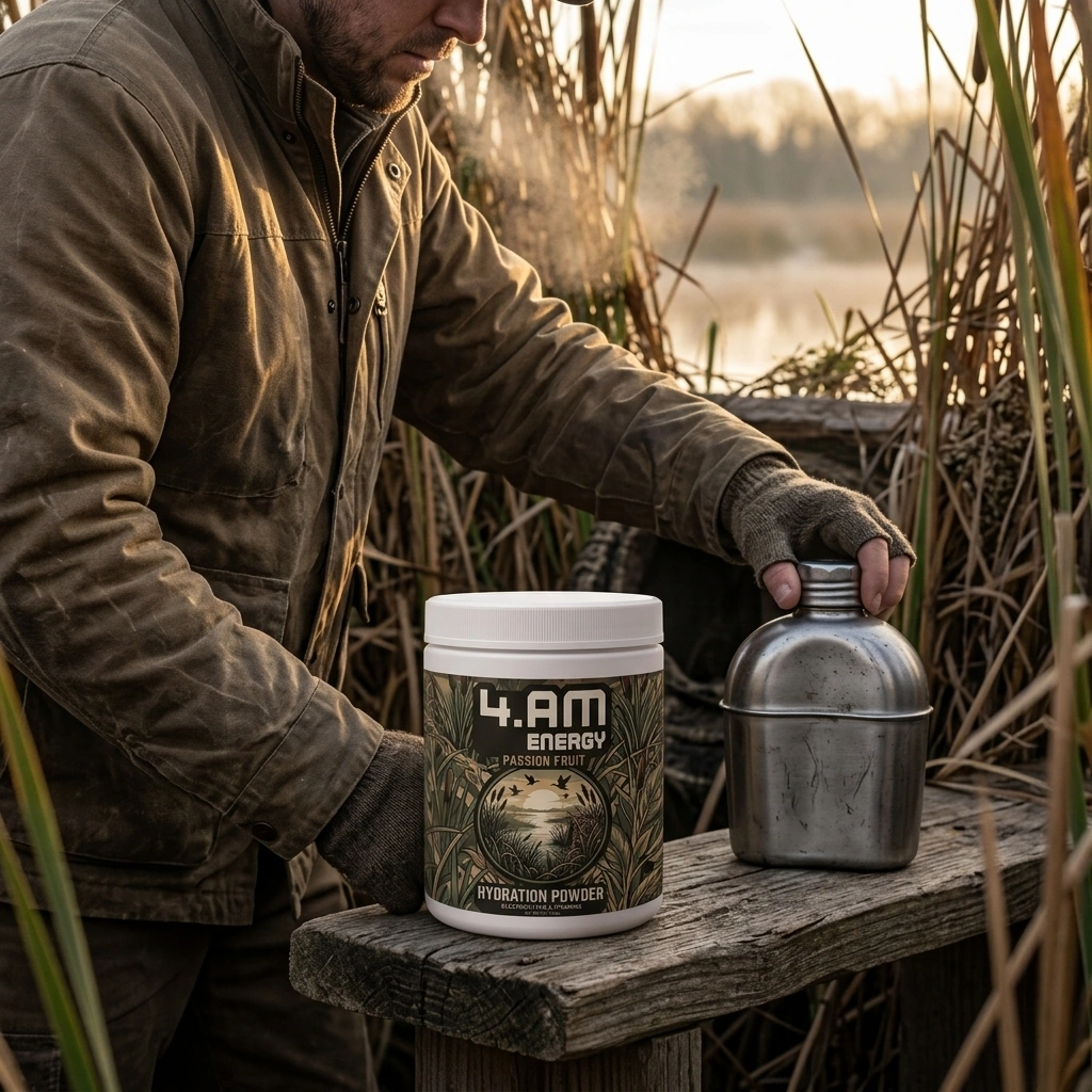 Hydration powder in use