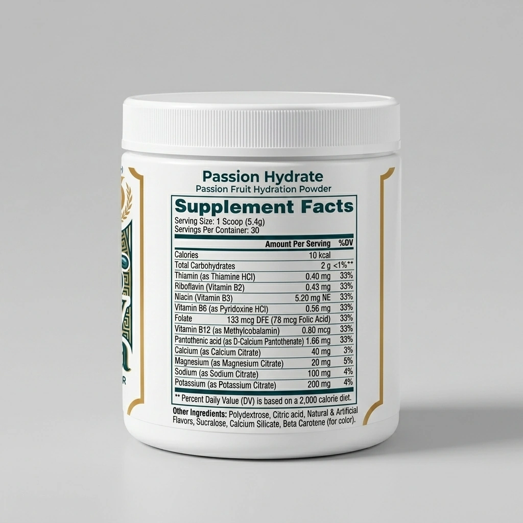 Passion Fruit Hydration Powder