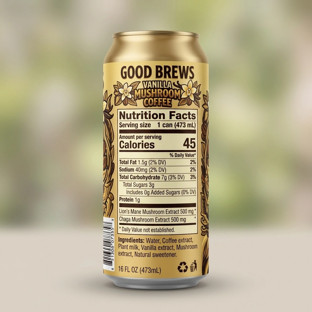 Vanilla Mushroom Coffee