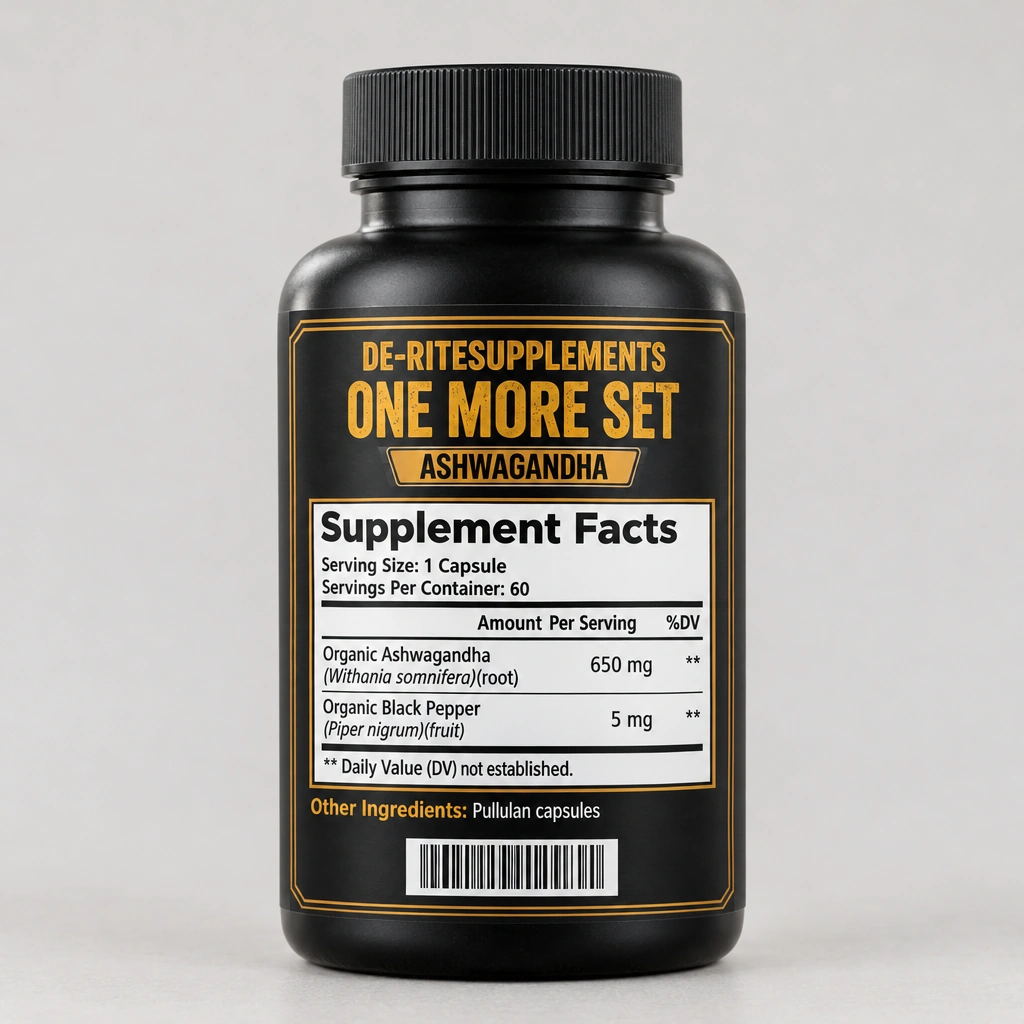 DE-RITE SUPPLEMENTS Ashwagandha Extract