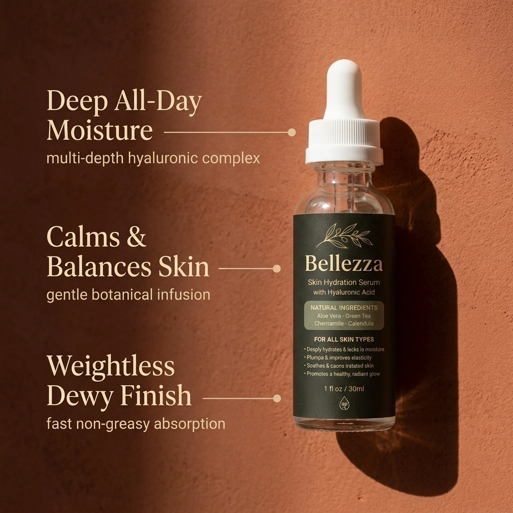 Bellezza Hydrating Hyaluronic Acid Serum
