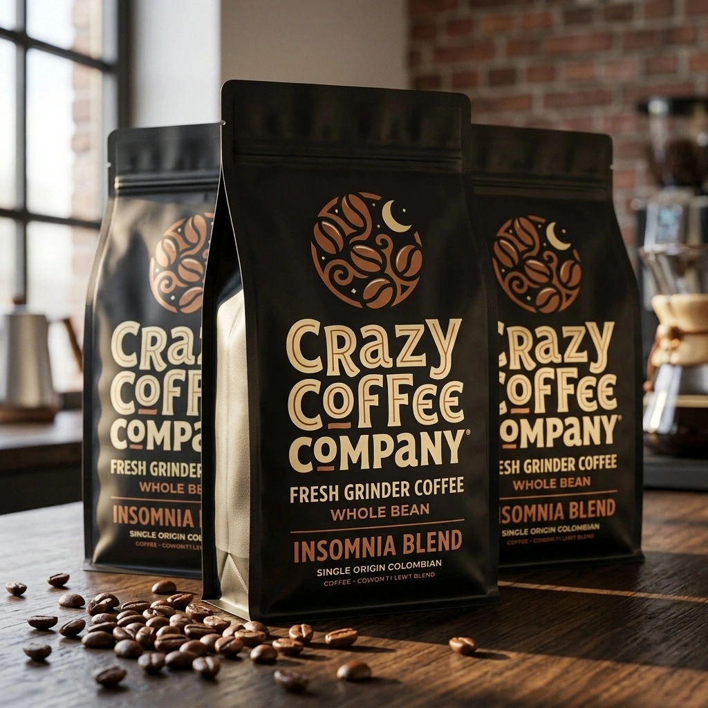 Insomnia Blend whole bean coffee package
