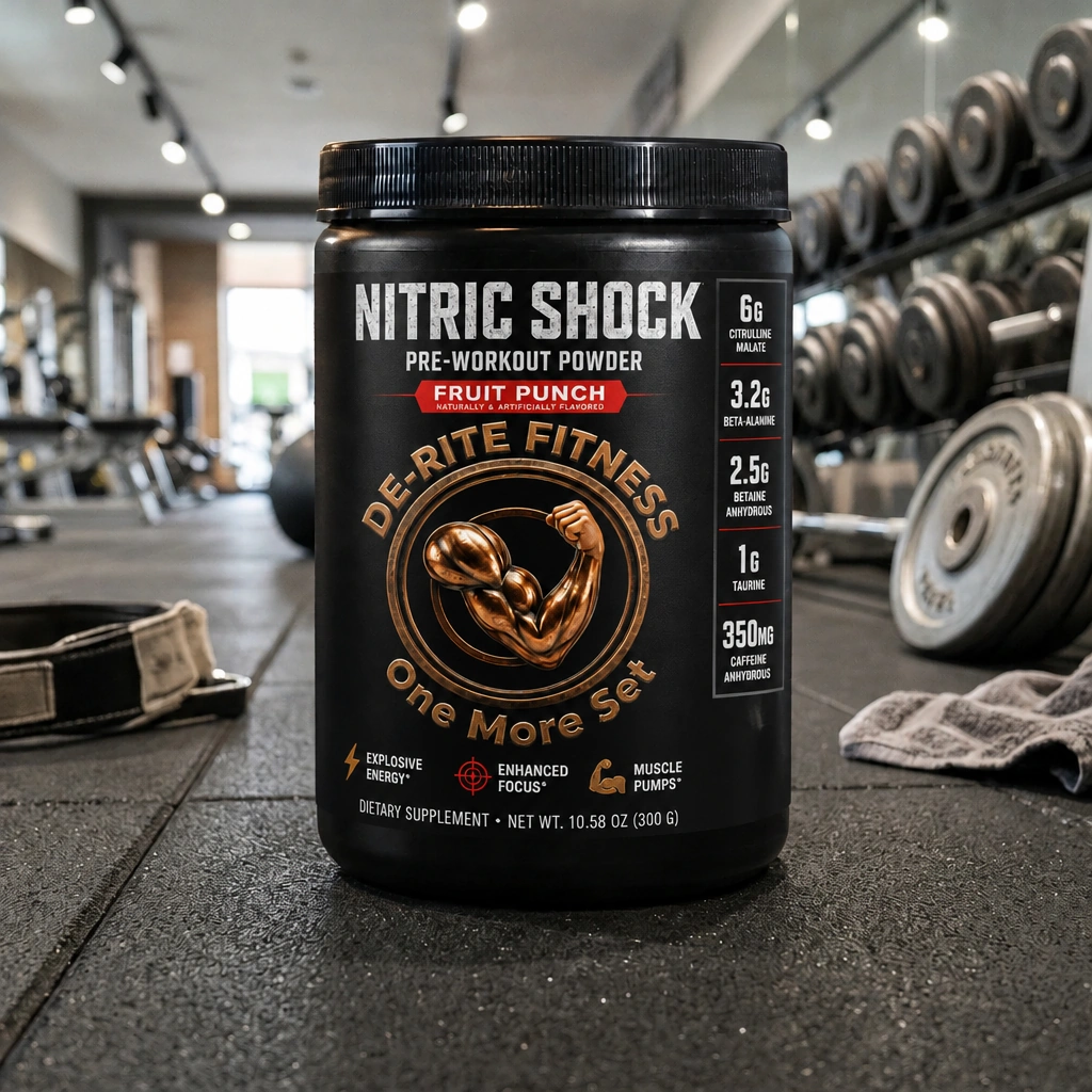 DE-RITE SUPPLEMENTS Nitric Shock Pre-Workout