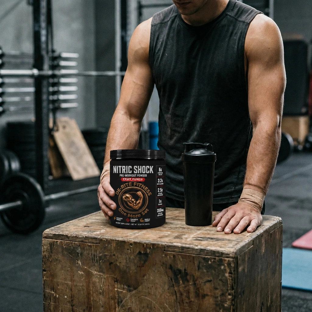 DE-RITE SUPPLEMENTS Nitric Shock Pre-Workout