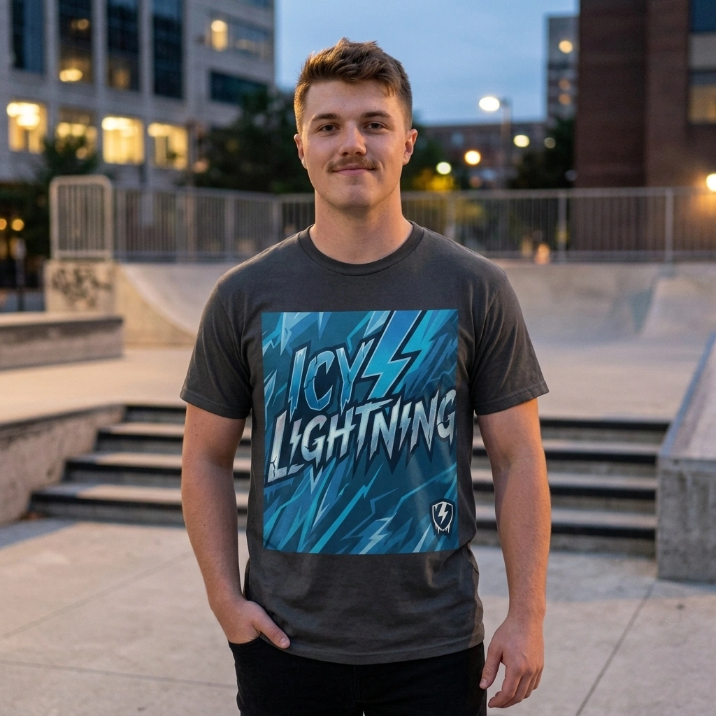Icy Lightning Graphic Tee
