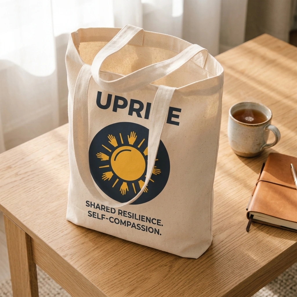 UPRISE supportive daily essential carried in a peaceful, natural environment