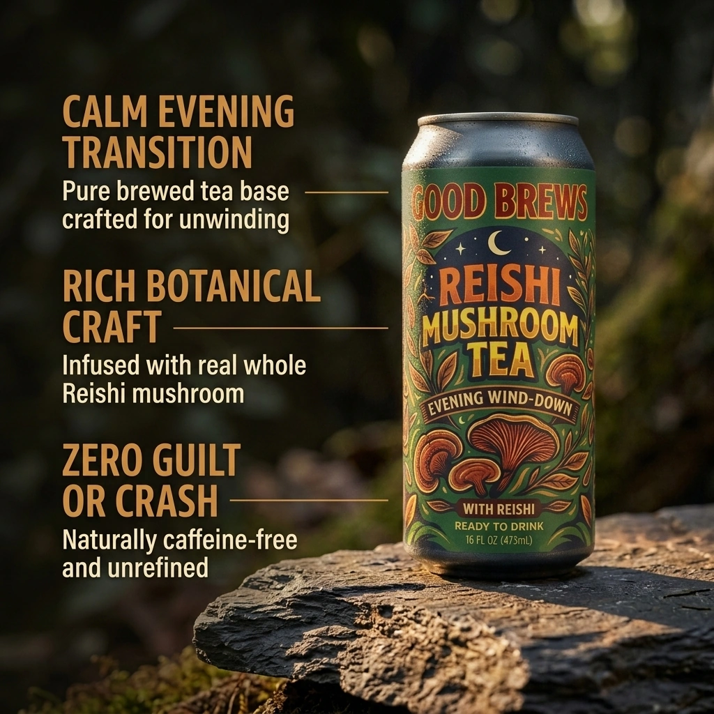Clock out with real brewed botanicals