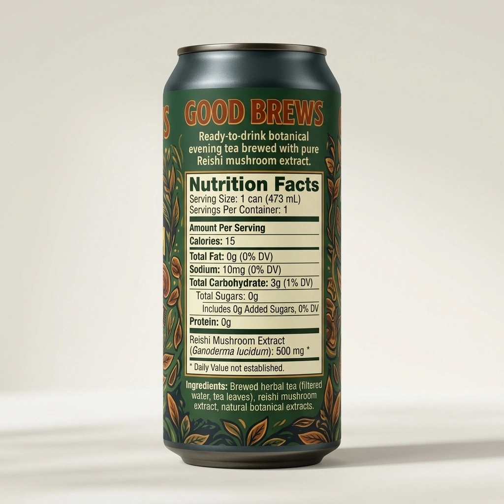 Clock out with real brewed botanicals