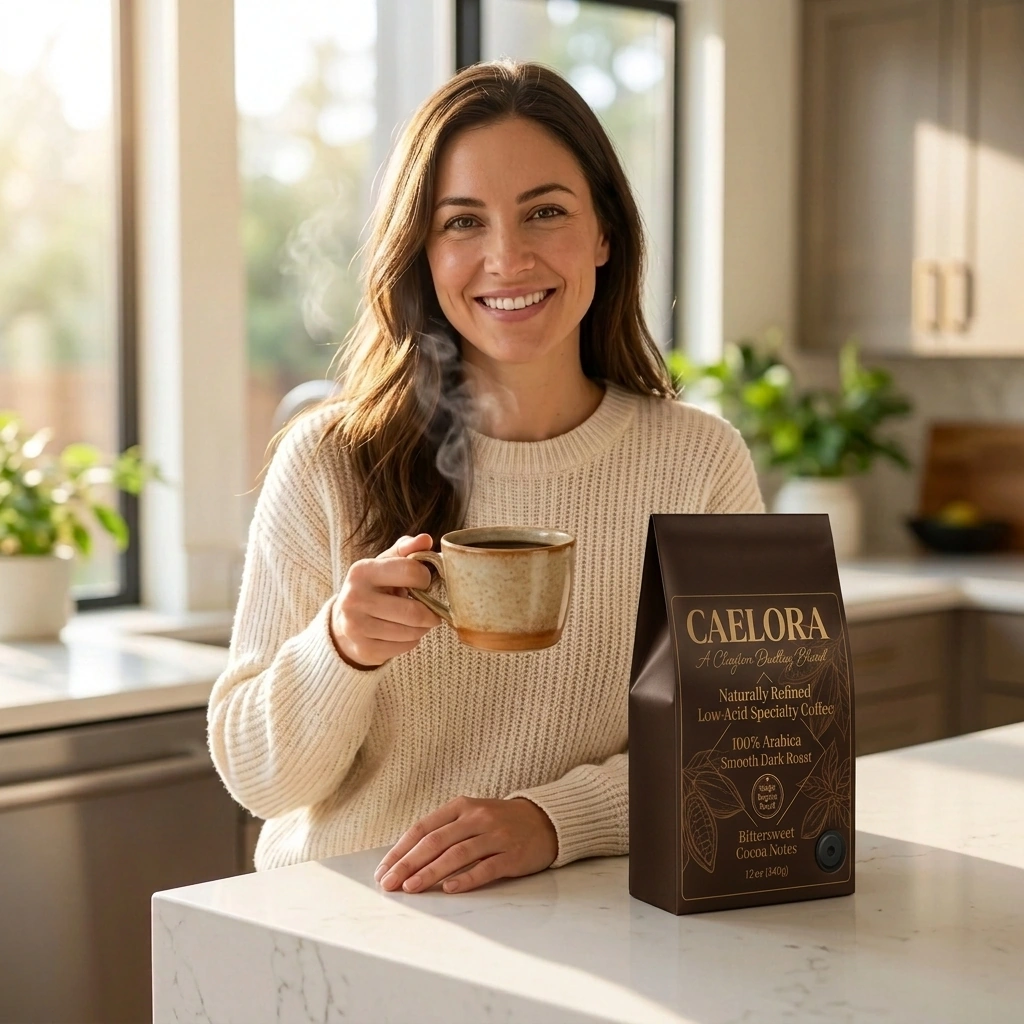 CAELORA Reserve: Brazilian Single-Origin Dark Roast (Naturally Sweet Bittersweet Cocoa & Toasted Hazelnut)