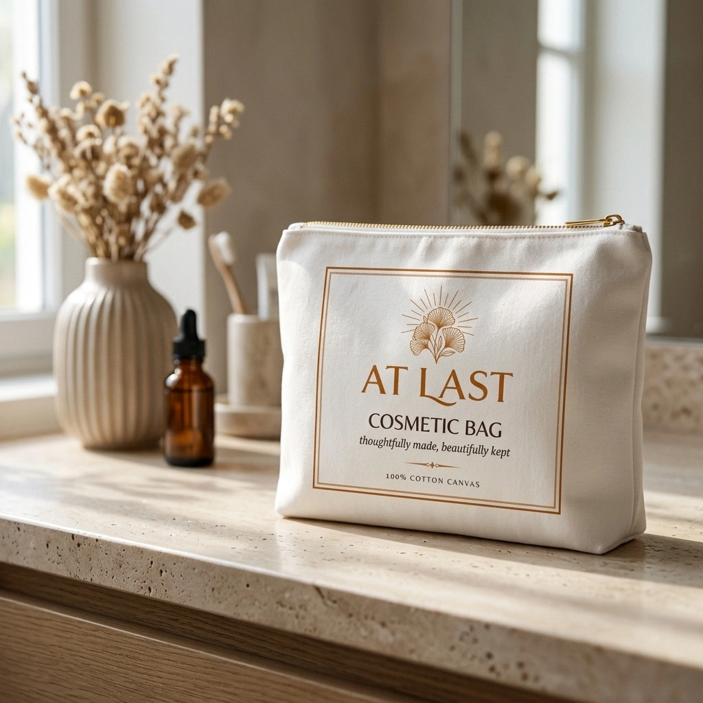 Canvas Cosmetic Bag