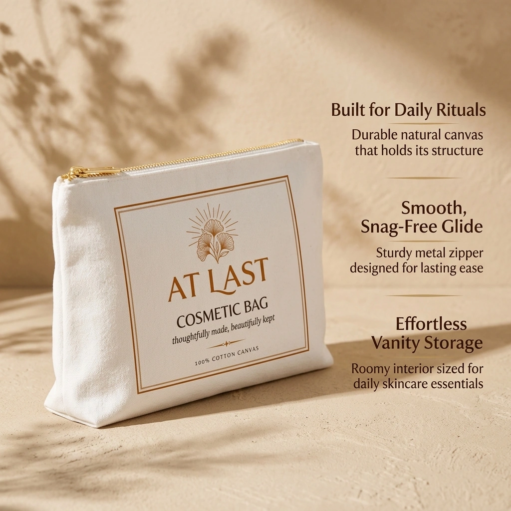 Canvas Cosmetic Bag