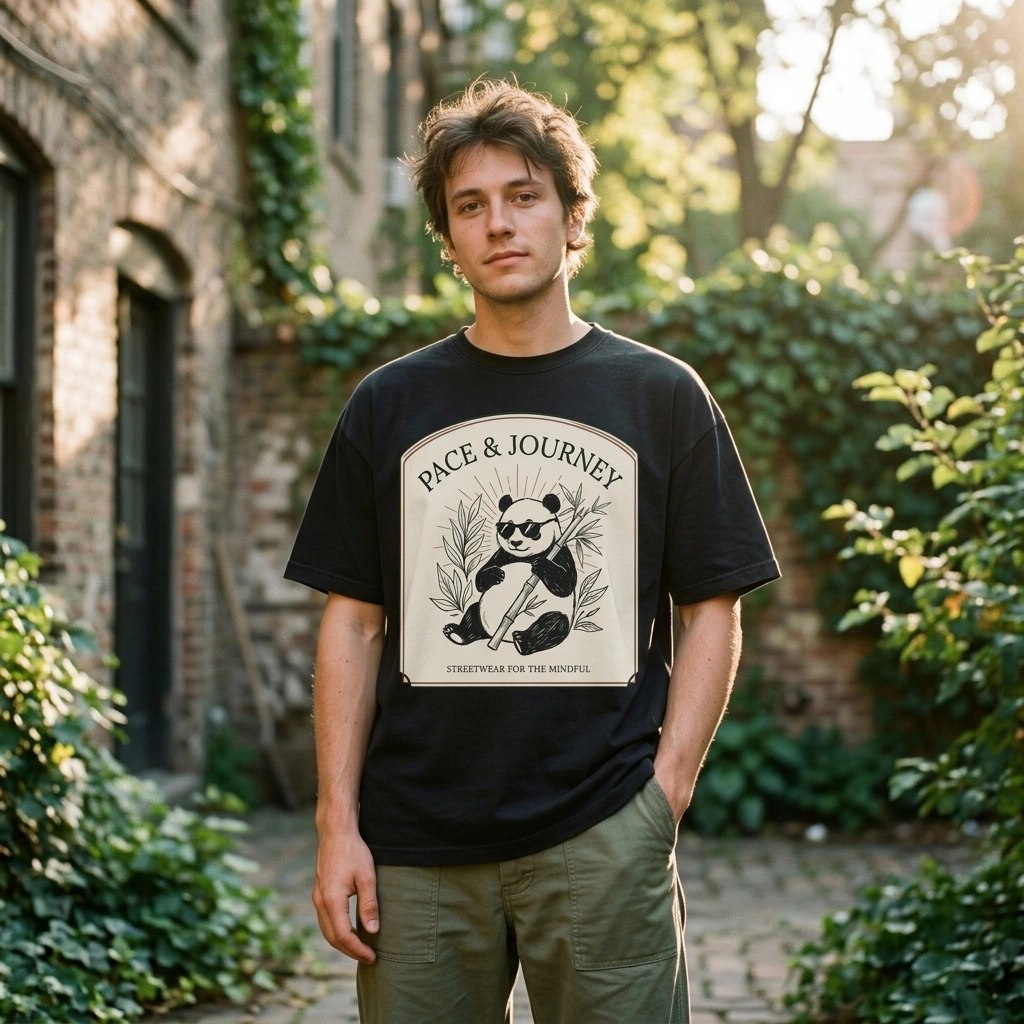 Mindful Panda Heavyweight Tee