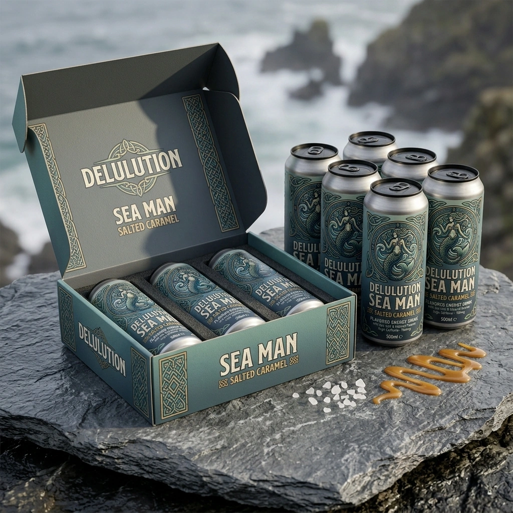 Delulution Sea Man Salted Caramel Energy Drink