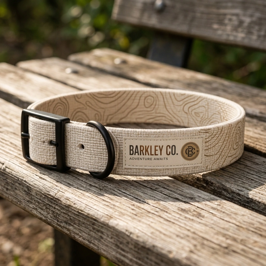 Canine out in rugged terrain wearing Barkley DOG Co. equipment