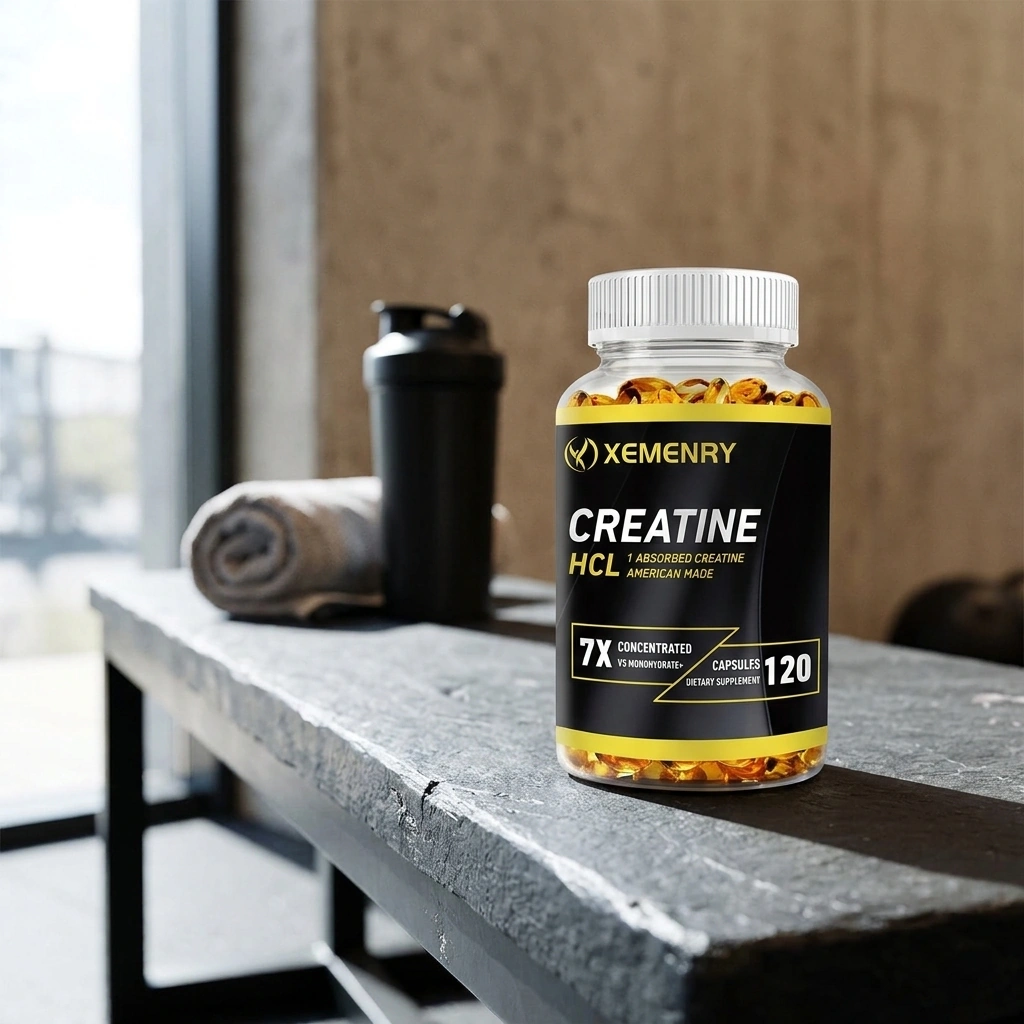 Xemenry Creatine HCl capsule bottle