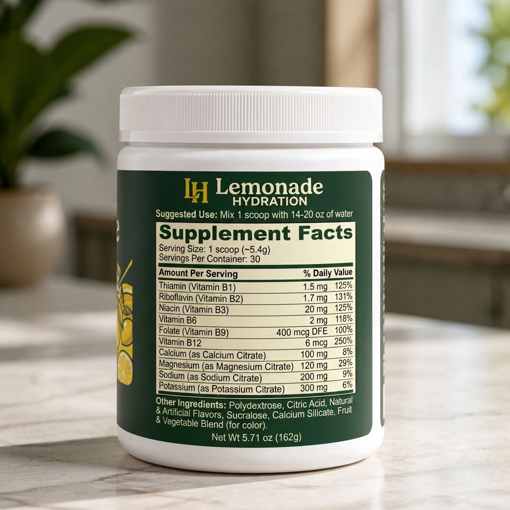 Lemonade Hydration Powder