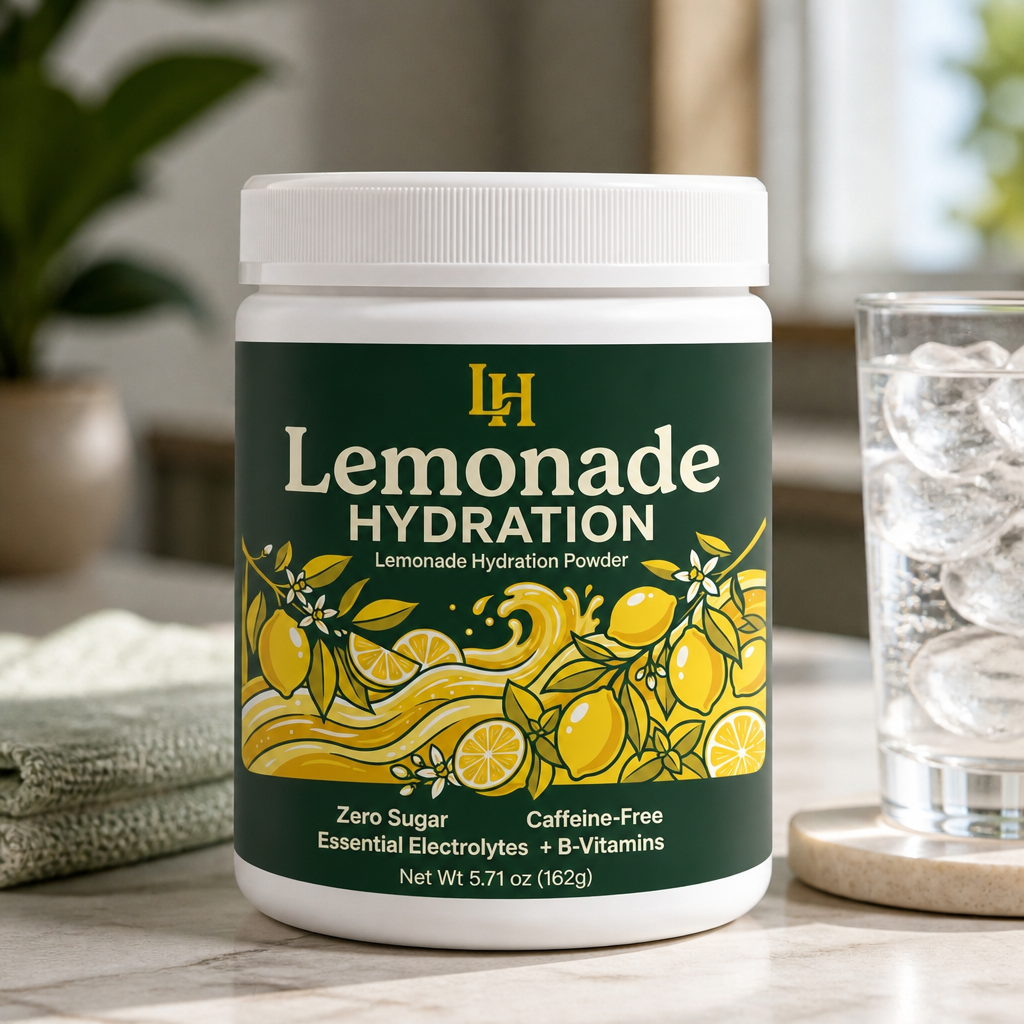 Lemonade Hydration Formula Container