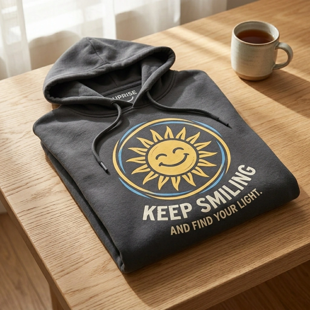 Keep Smiling Light Hoodie