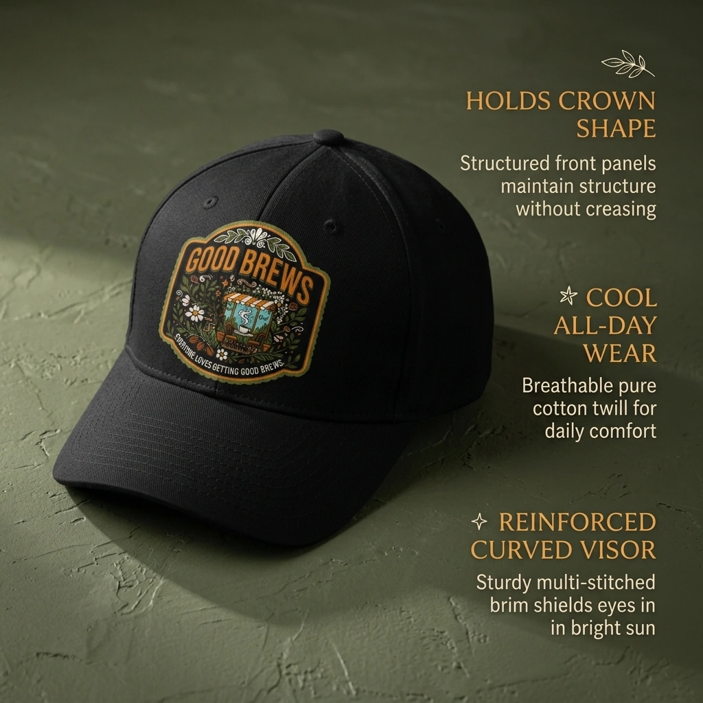 Keeps its crisp crown all day