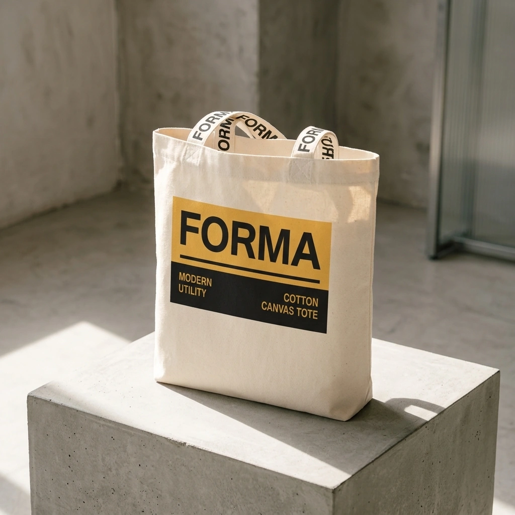 Modern Utility Canvas Tote