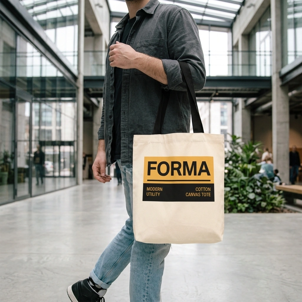 Modern Utility Canvas Tote
