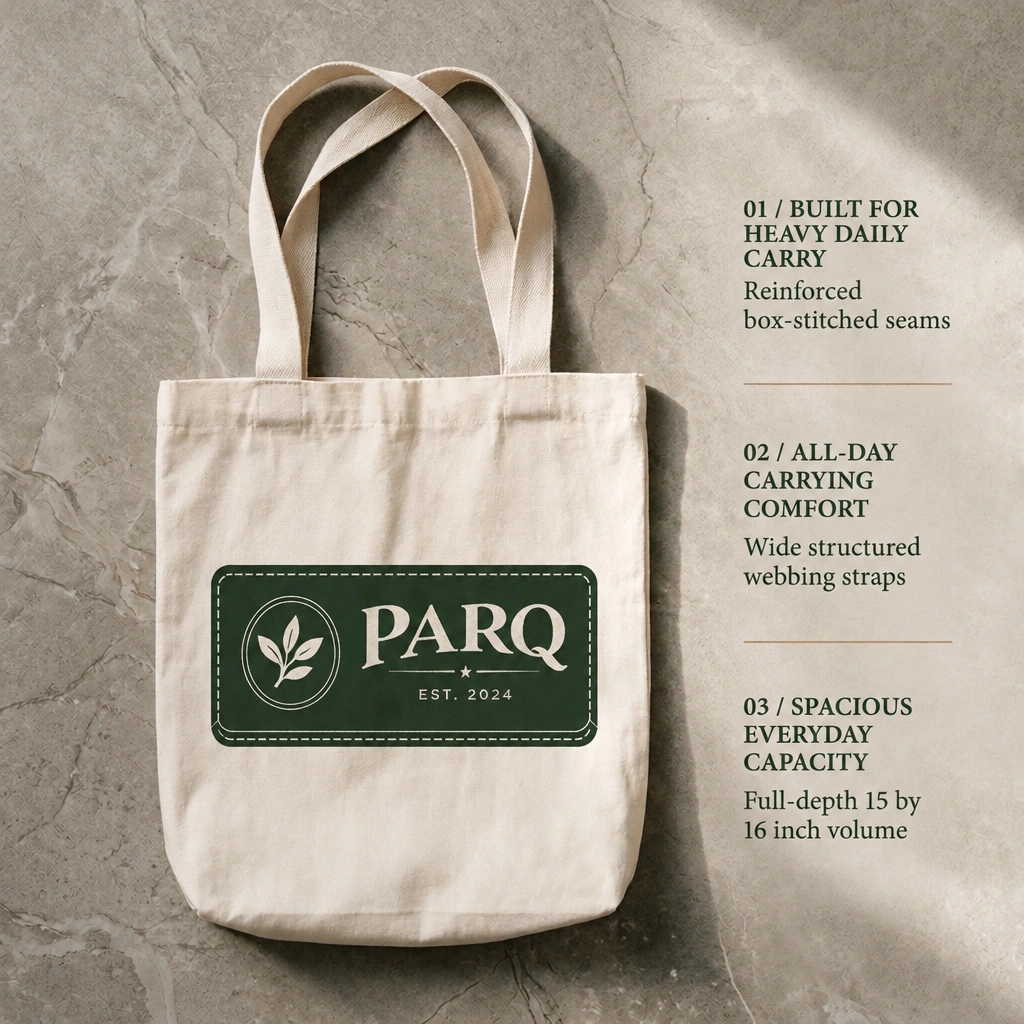 Everyday Canvas Tote details