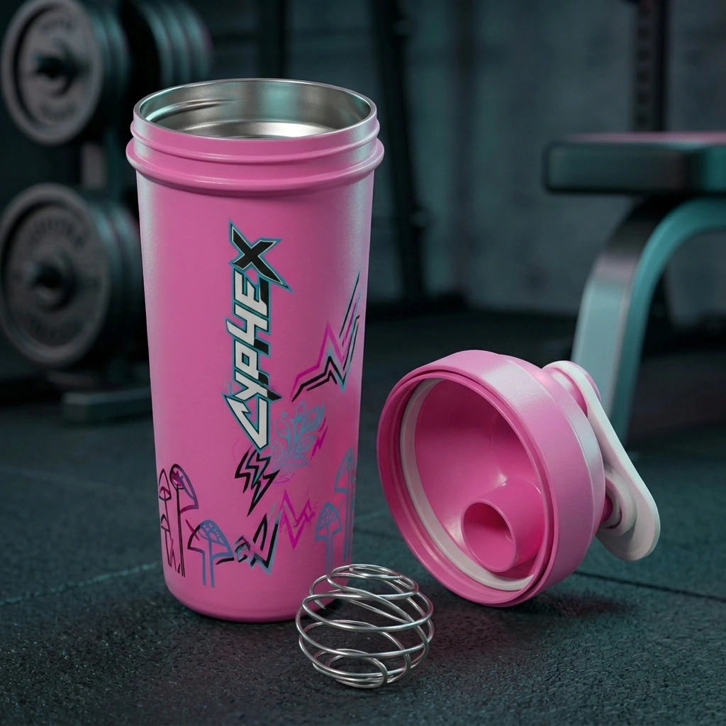 Stainless Steel Shaker Bottle // Cyber Edition