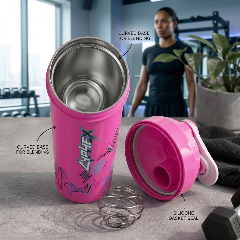 Stainless Steel Shaker Bottle // Cyber Edition