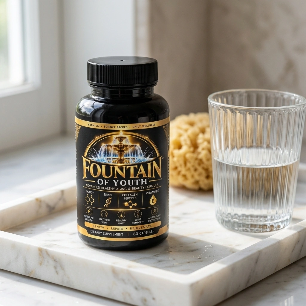 Radiant wellness model reflecting pure cellular vitality